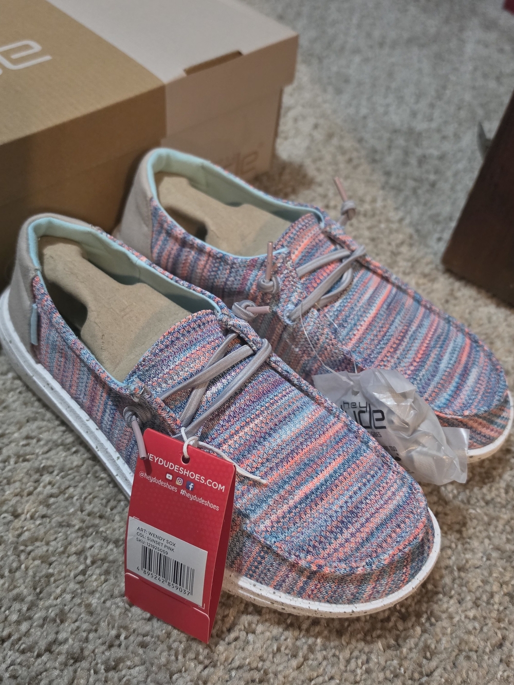 Casual Kids Multicolor Knit Slip-On Shoes